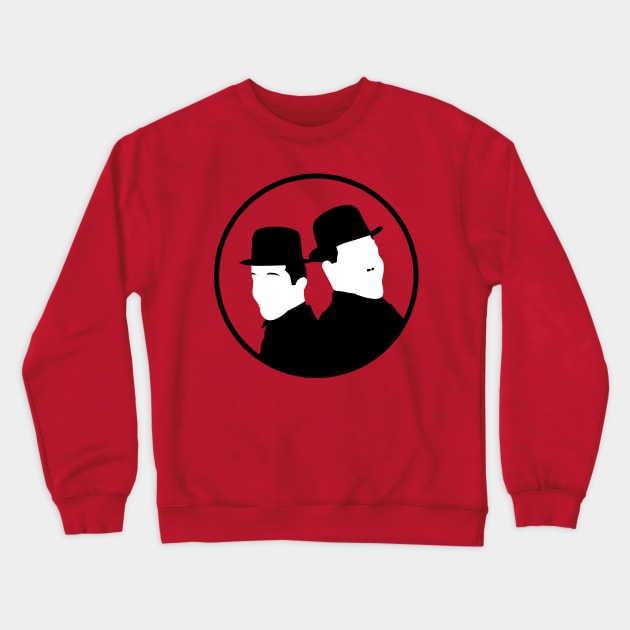 Laurel and Hardy Crewneck Sweatshirt by ProxishDesigns